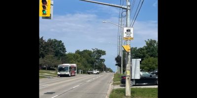 Barrie speed camera coming soon signs