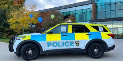 Barrie police Battenburg cruisers