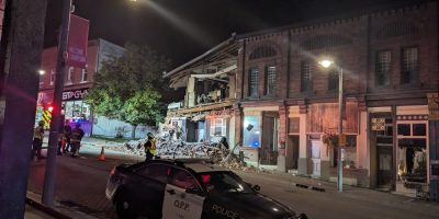 Partial building collapse in Penetanguishene