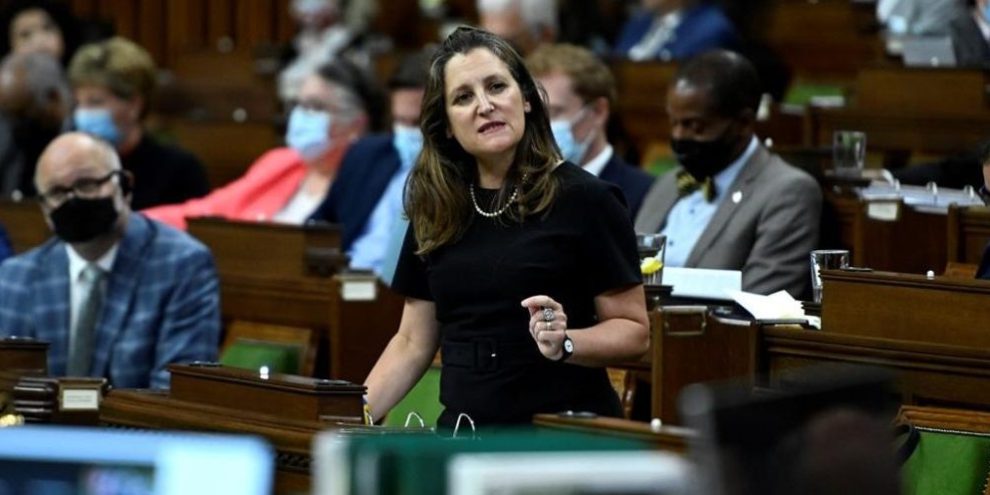 Surging energy prices harmful to families, should drive green transition: Freeland