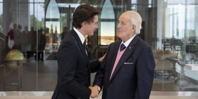 Brian Mulroney praises Trudeau’s leadership