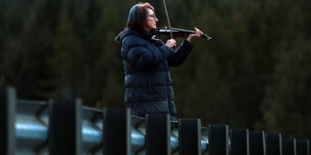 Violinist tries to serenade B.C. orca calf to freedom, as others ready ...