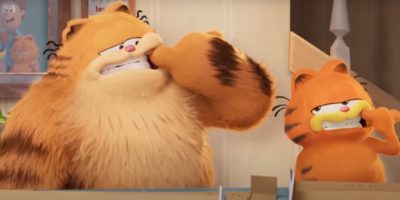 Garfield Movie trailer via youtube