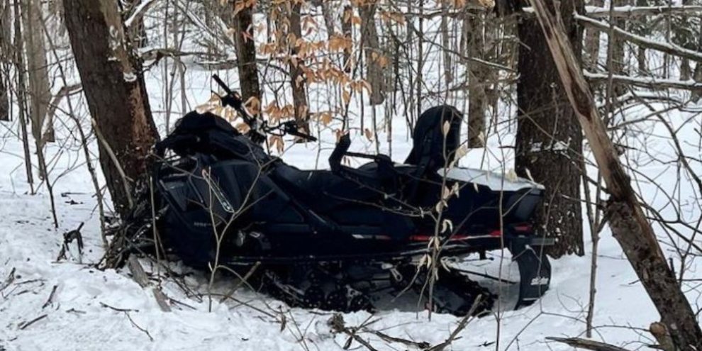Huntsville OPP Snowmobile Crash-1