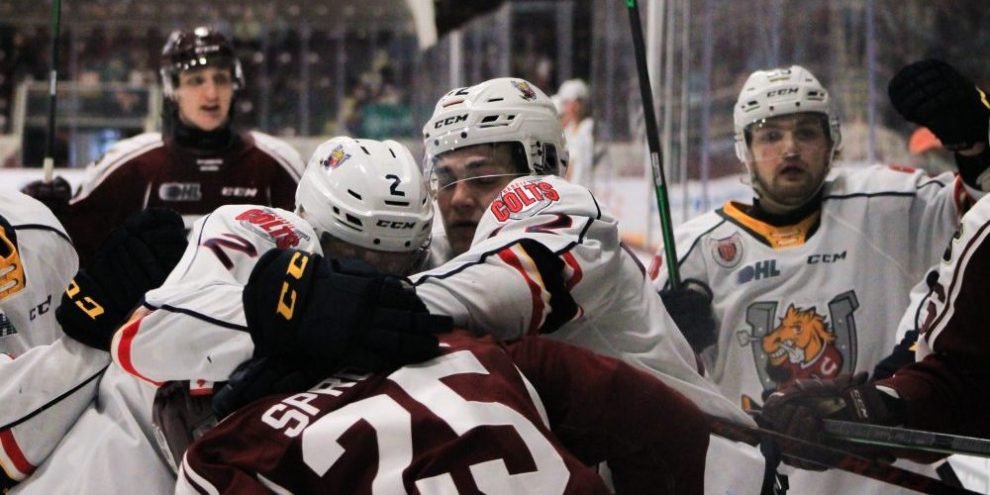 Second-period woes continue for Colts in loss to Petes