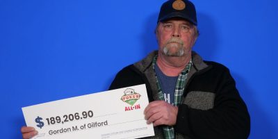 Gilford resident goes 'All In', wins two Poker Lotto prizes