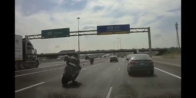 Motorcycle crash stunt driving