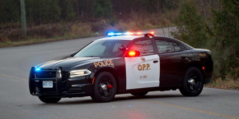 Driver Strikes Light Post After Doing Donuts: Orillia Opp