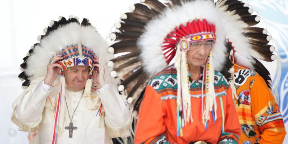 Pope Francis Indigenous Headdress - CP