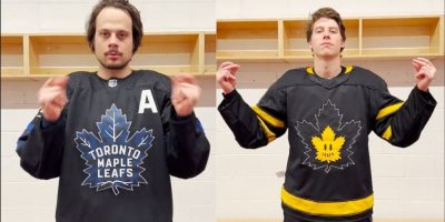 Reversible leafs jersey via #mapleleafs twitter