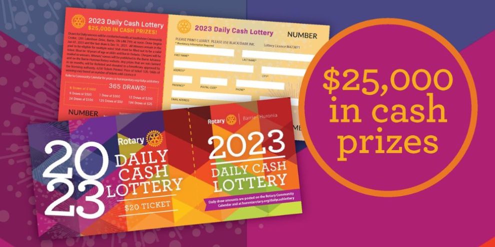 Rotary Barrie Huronia Daily Cash Lottery