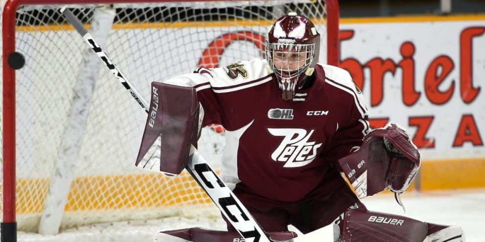 Simpson outstanding in goal, helps Petes steal win over Colts in OT