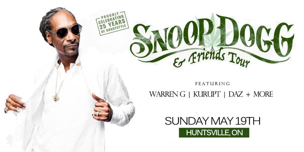 Snoop Dogg will visit Cottage Country this summer