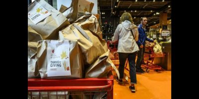 Thanksgiving food bank use - CP