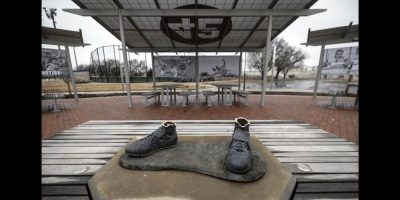 Jackie Robinson statue.