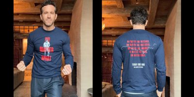 Ryan Reynolds Terry Fox shirt- via X