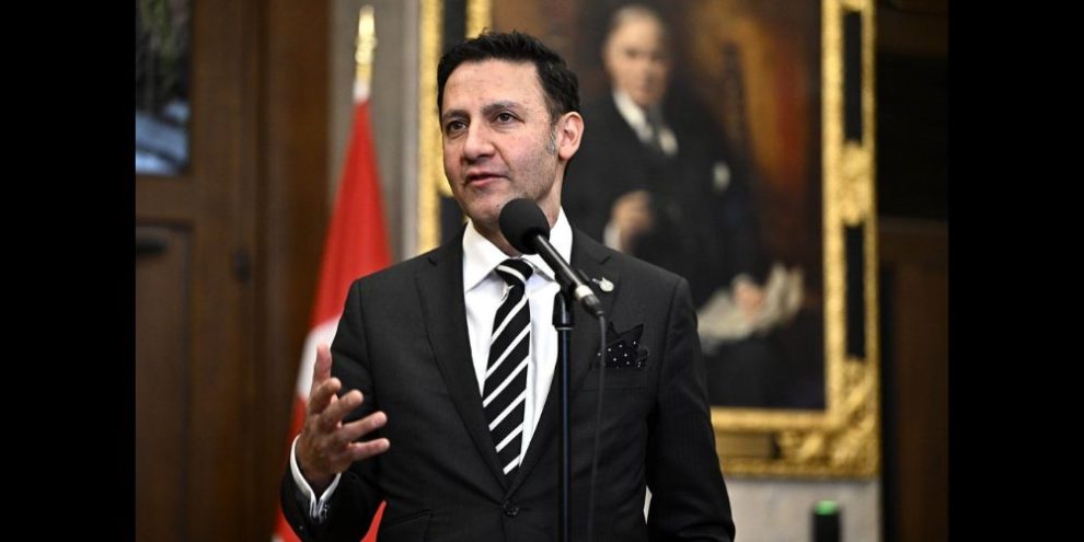 Fewer than half of Canadians believe the federal government's plan to regulate social media sites will make platforms safer, a new survey suggests. Minister of Justice and Attorney General of Canada Arif Virani responds to questions from reporters in the Foyer of the House of Commons on Parliament Hill after Question Period, in Ottawa on Thursday, Feb. 29, 2024. THE CANADIAN PRESS/Justin Tang