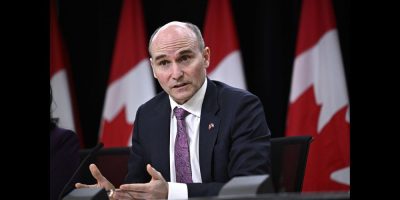 Procurement Minister Jean-Yves Duclos participates in a news conference on the government's actions to strengthen procurement practices in Ottawa on Wednesday, March 20, 2024. THE CANADIAN PRESS/Justin Tang