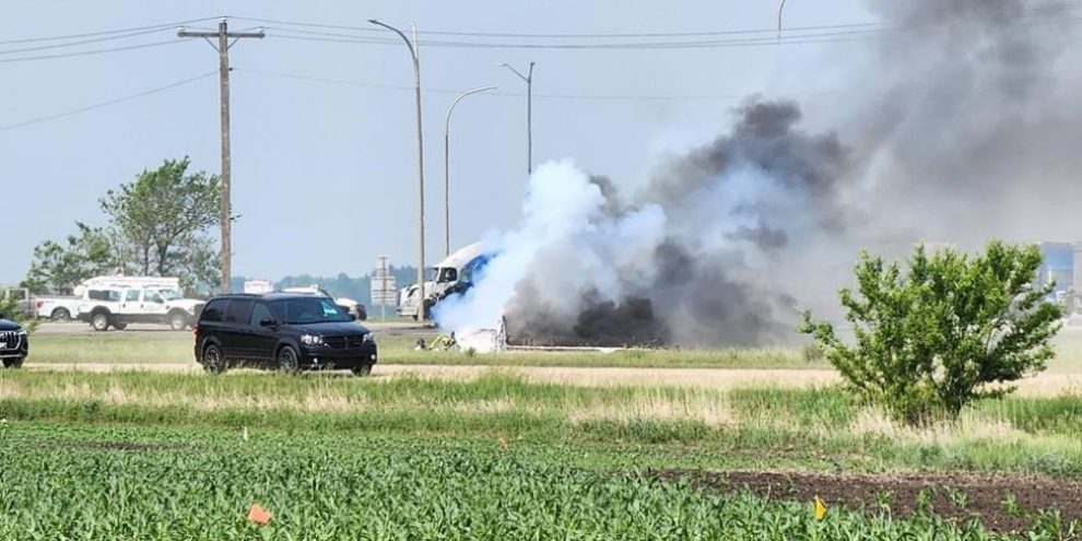 RCMP say 15 dead after bus carrying seniors collides with semi-truck Manitoba