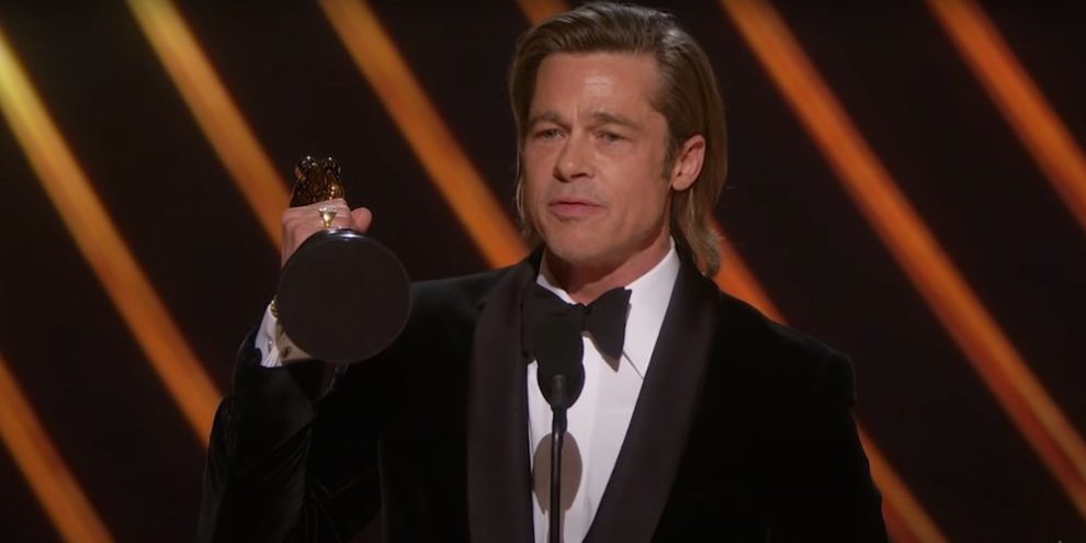 Brad Pitt Oscars via youtube