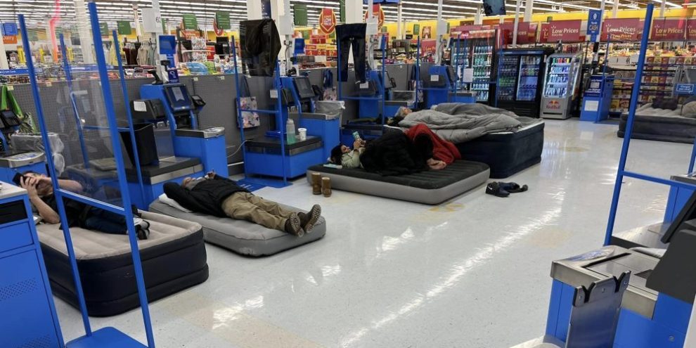 Ontario Walmart turns into 'hotel' as storm-stranded shoppers get stuck for the night