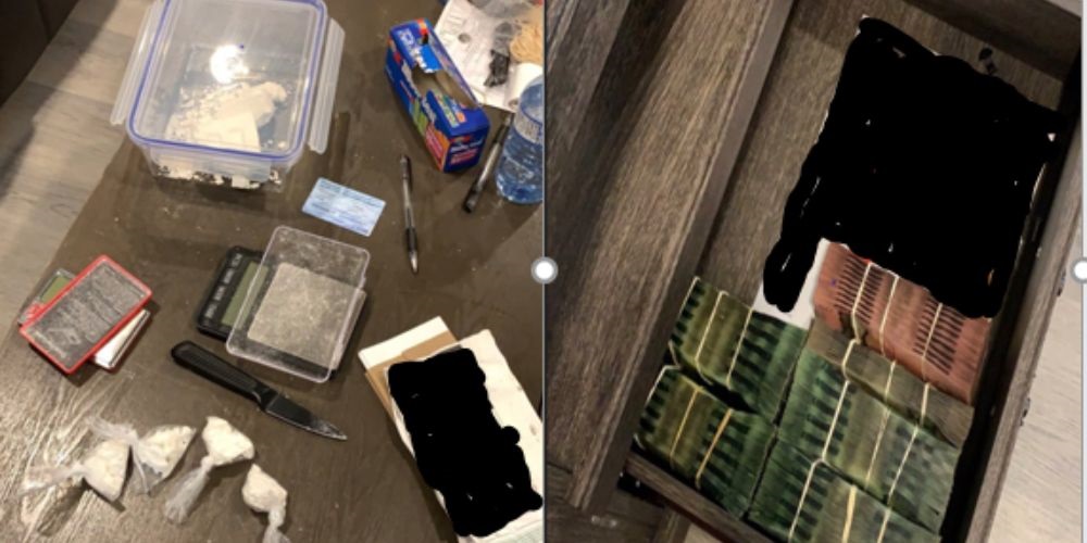 Police seize cocaine and cash during execution of search warrant in ...