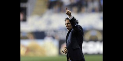 Mauro Biello signals during the second half of Montreal Impact's MLS soccer match against the Philadelphia Union on Saturday, Aug. 12, 2017, in Chester, Pa. THE CANADIAN PRESS/AP/Michael Perez