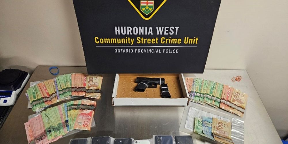 Innisfil man charged as OPP seize handgun, drugs and cash