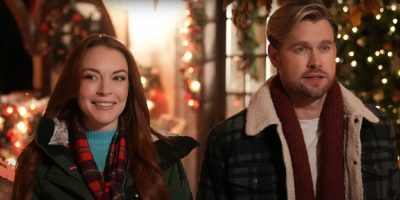 lindsay lohan falling for Christmas via netflix