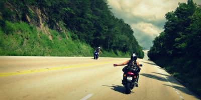 motorcycle riding road drive