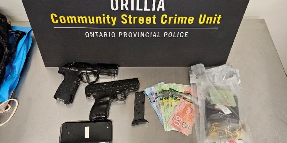 Two people charged after OPP in Orillia seize drugs, handgun