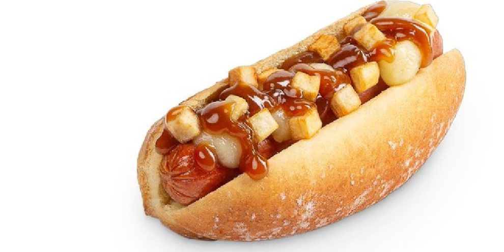 poutine hot dog via Aramark sport via twitter