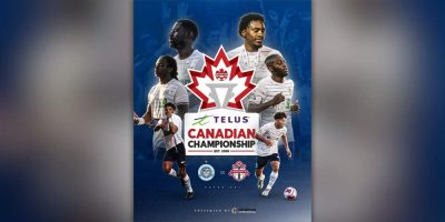 Telus Canadian Championships poster - Toronto FC vs Barrie Rovers FC