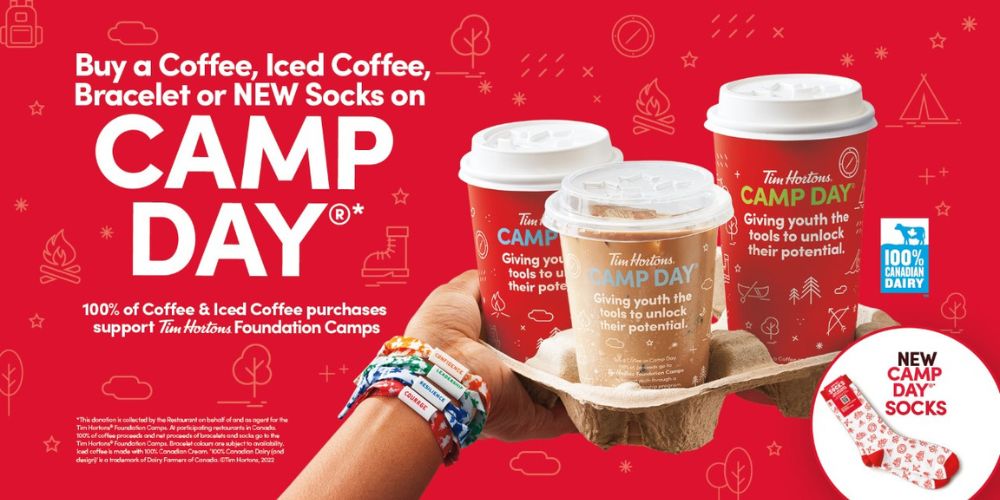Help Send Youth To Camp With Tim Hortons Camp Day On July 13