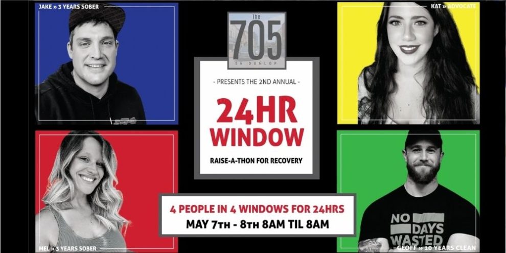 The 705 Recovery Centre on Dunlop Street gets new window dressing this weekend