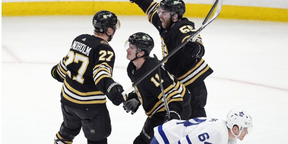 Pastrnak scores winner, Bruins down Leafs 2-1 in overtime in Game 7