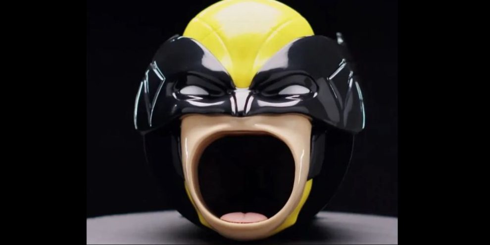 Wolverine popcorn bucket via ryan reynolds X