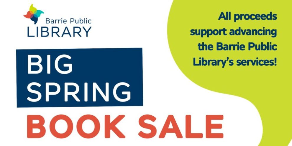 Barrie Public Library's BIG Spring Book Sale 2024