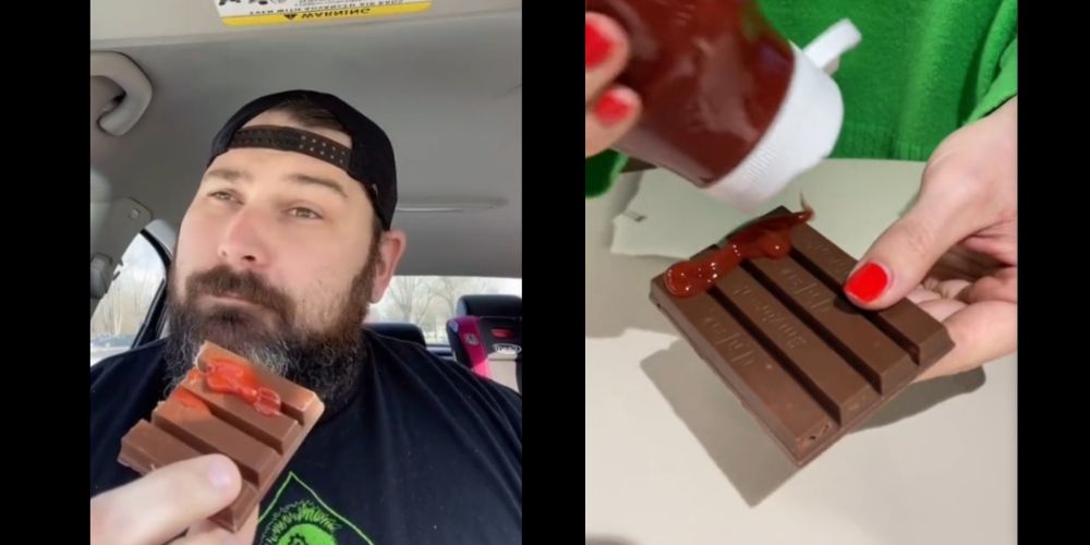 KitKat covered in Ketchup; KitKat & Heinz tease a collaboration