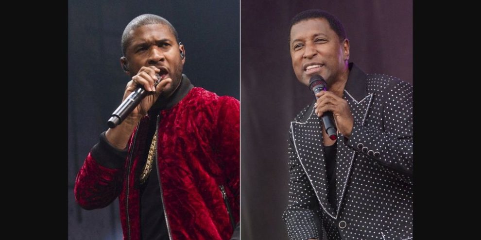 Usher and Kenneth "Babyface" Edmonds via AP