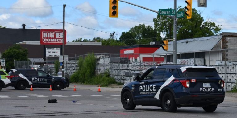 Pedestrian charged after collision involving Barrie police cruiser: BPS