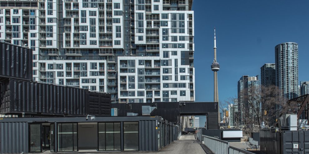 stackt, the highly anticipated new community destination, opens in Toronto at Bathurst & Front Streets. Photo by Farrell Tremblay (CNW Group/stackt)