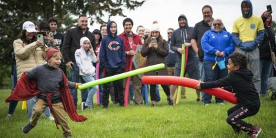 Pool noodle fight over the name Josh attracts hundreds, again