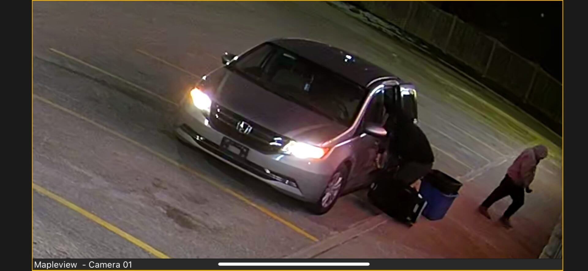 Break-in suspect vehicle