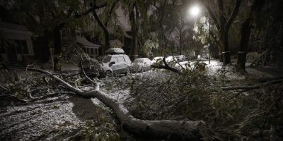 Looming Prairie blizzard prompts school closures, cancelled flights, NHL game