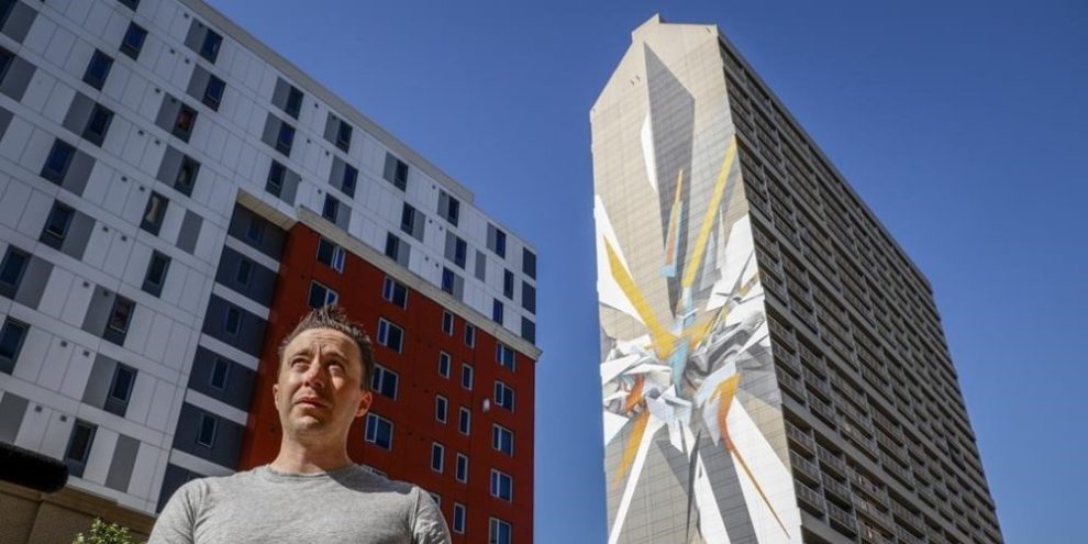 Graffiti artist completes world’s tallest mural in downtown Calgary