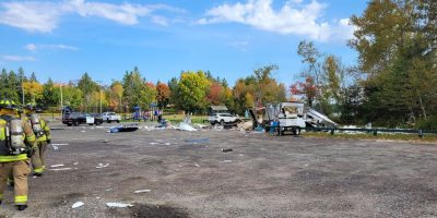 Food truck explosion in Gravenhurst