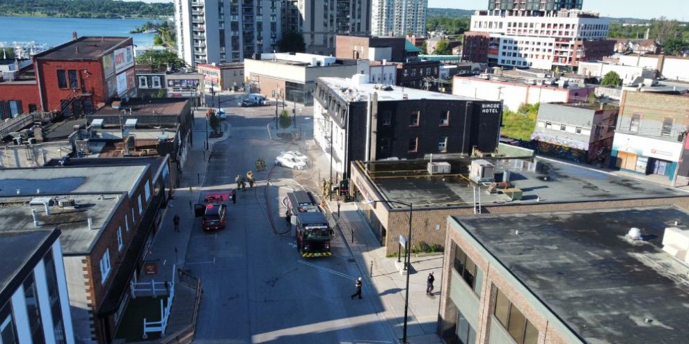 Arson charge laid against man by Barrie police following fire at Simcoe Hotel
