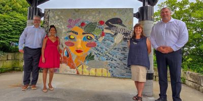 Mosaic mural installed on Barrie's waterfront