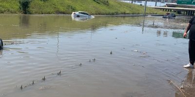 Flooding on DVP in Toronto as torrential rain hits city, GTA